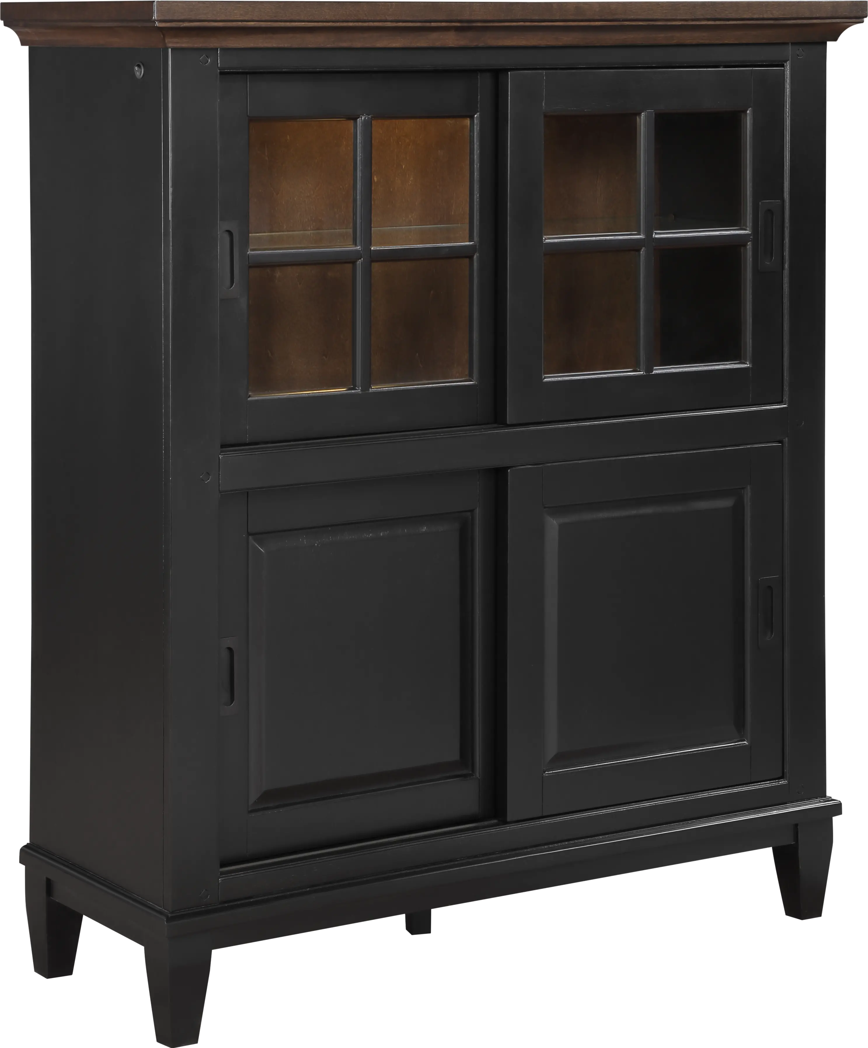 Lakeside Black Curio Cabinet-2