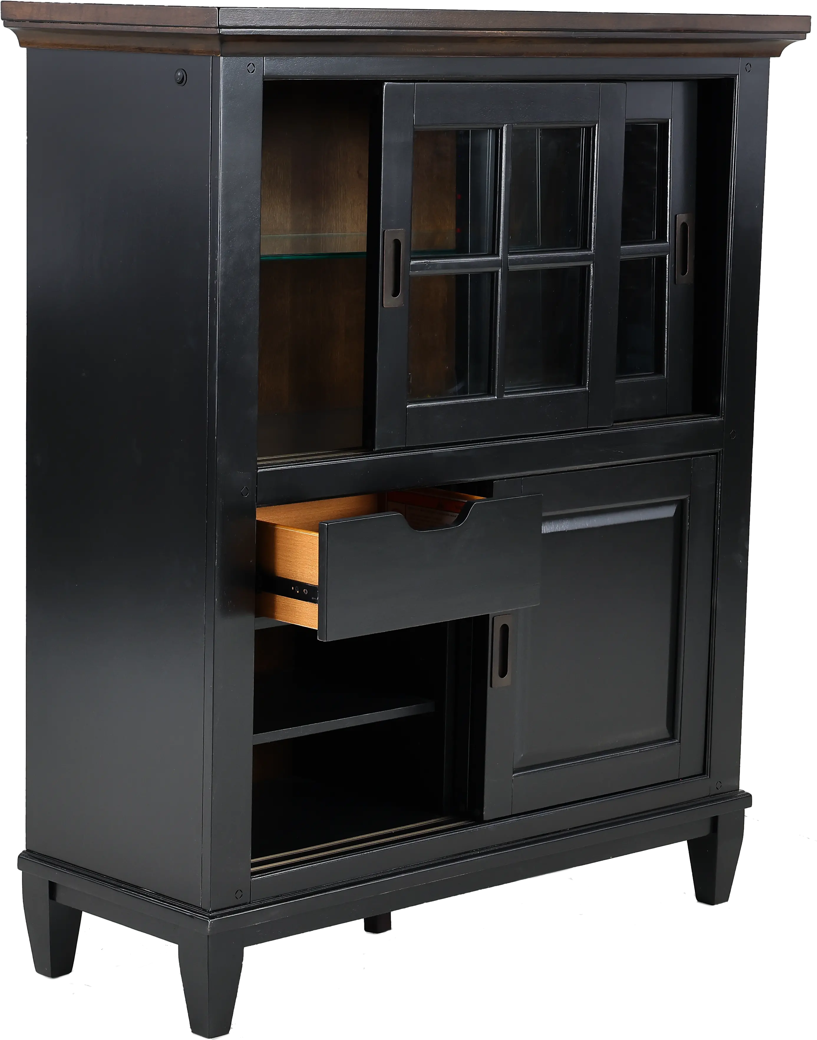 Lakeside Black Curio Cabinet-6