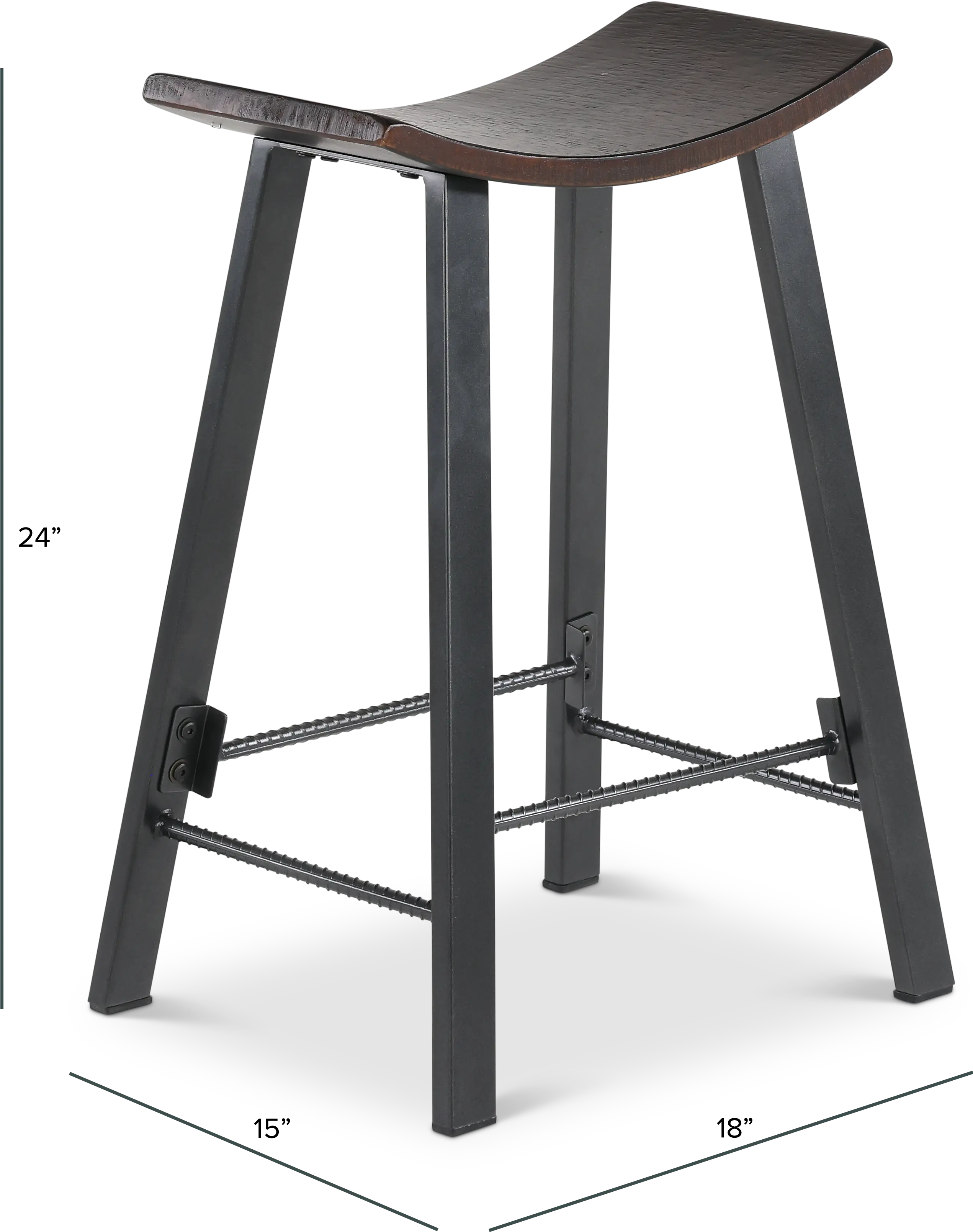 Newport Dark Brown Counter Height Stool-2