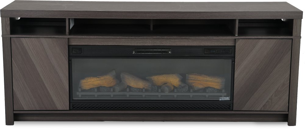 Morado Bay Gray 75" Fireplace TV Stand