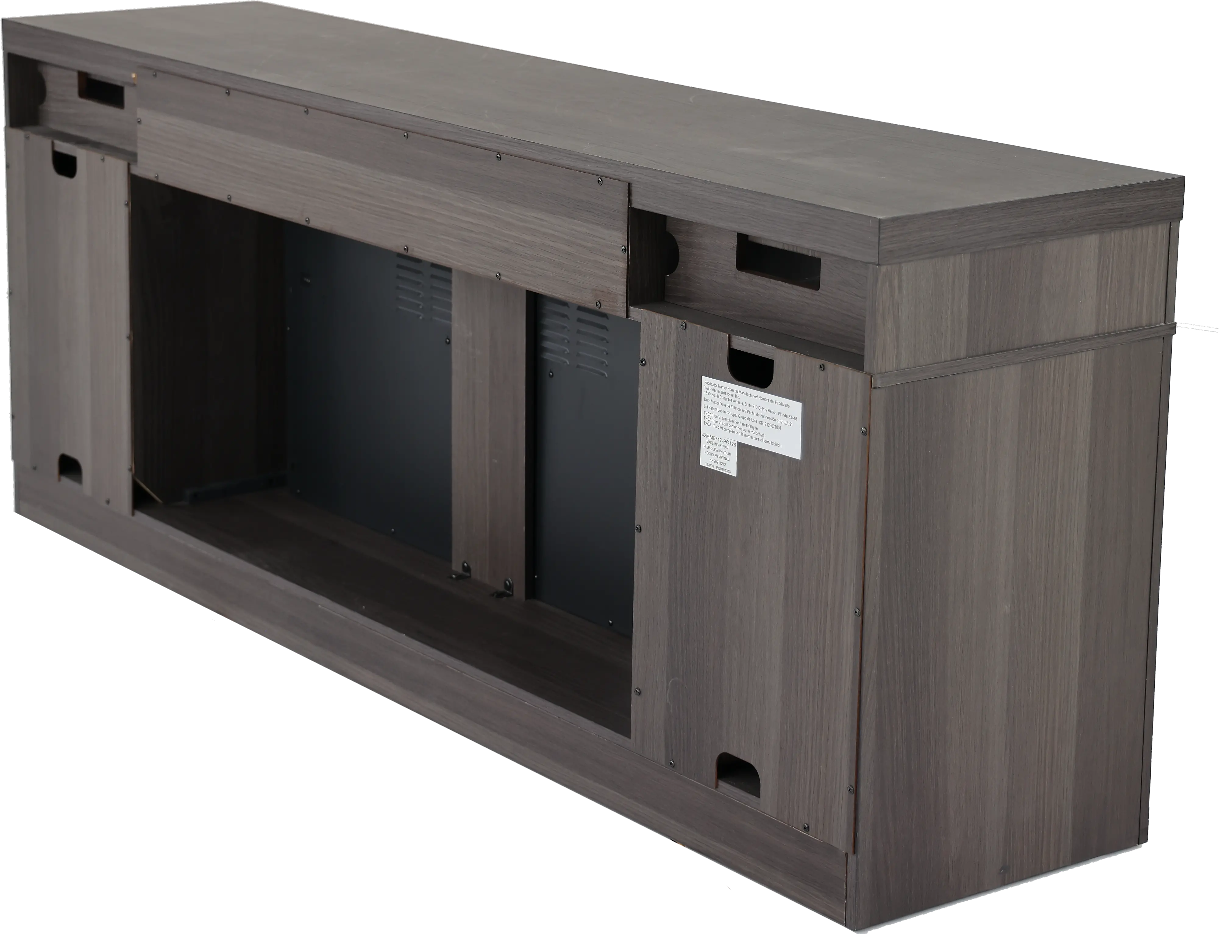 Morado Bay Gray 75  Fireplace TV Stand-6