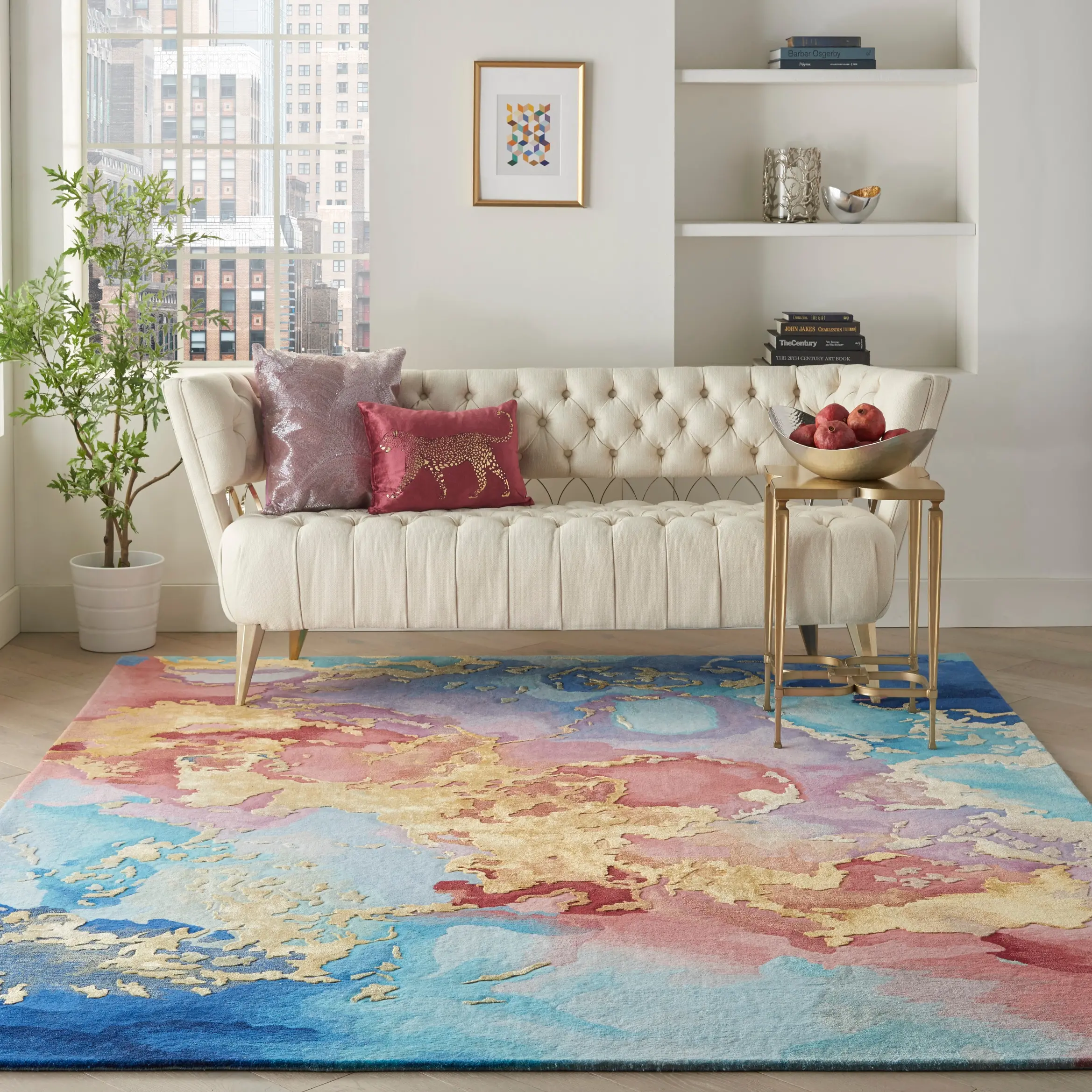 PRS18/8X10-PRISMATIC Prismatic 8 x 10 Abstract Multicolor Area Rug-3