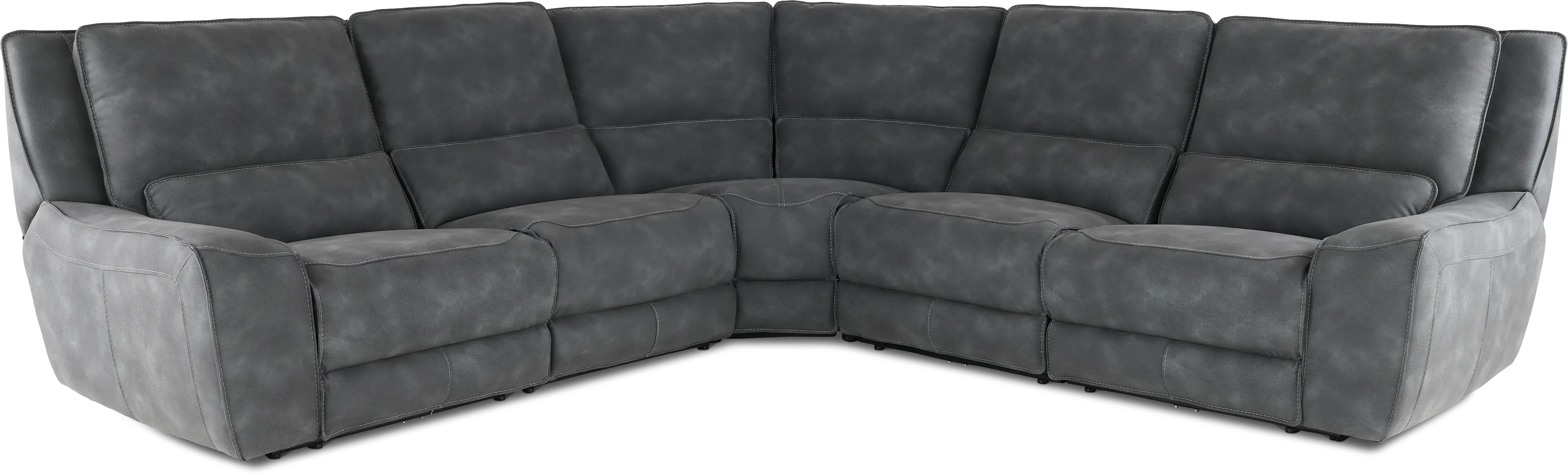 Sauvage 5-Piece Curved Power Reclining Sectional-1