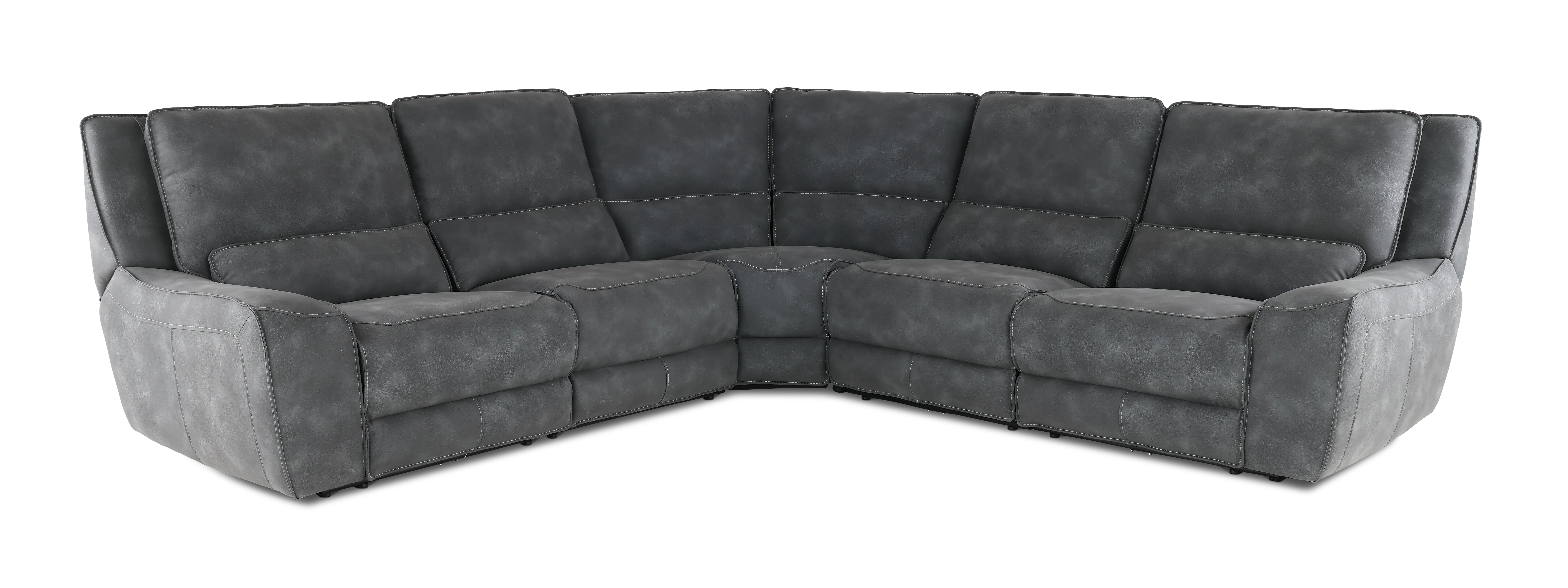 Sauvage 5-Piece Curved Power Reclining Sectional-1
