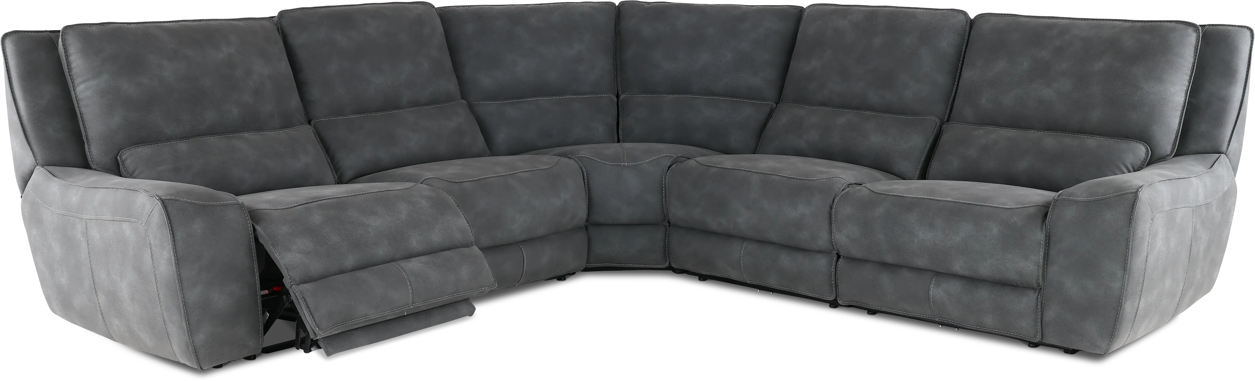Sauvage 5-Piece Curved Power Reclining Sectional-4