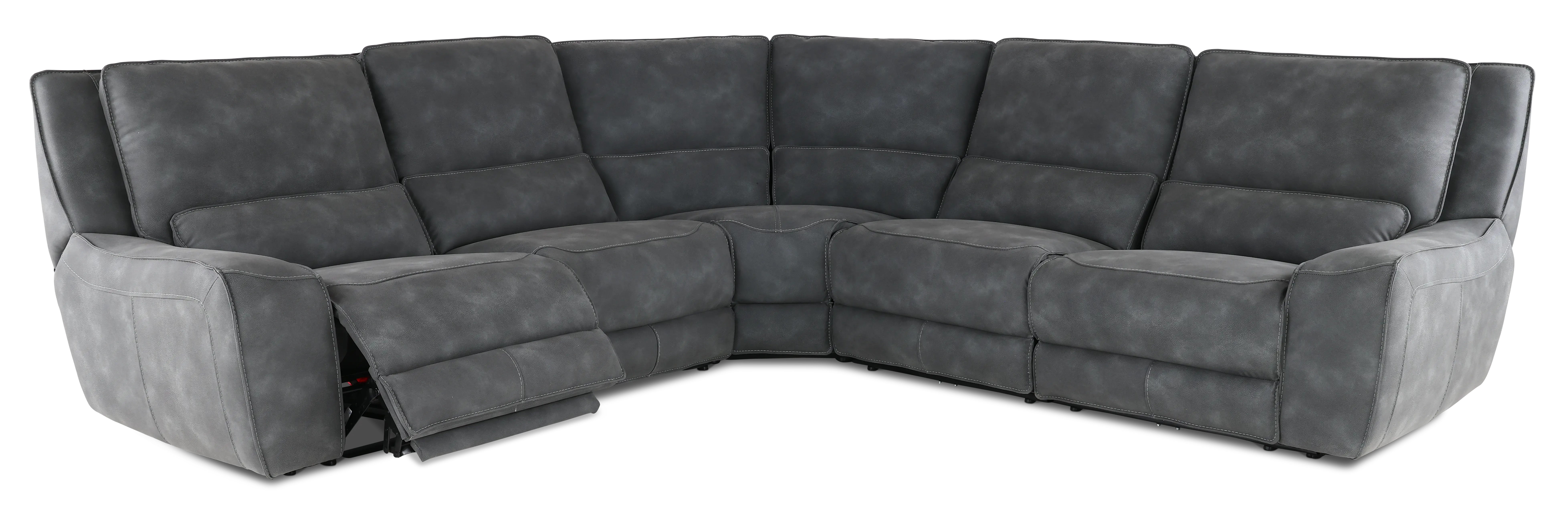 Sauvage 5-Piece Curved Power Reclining Sectional-4