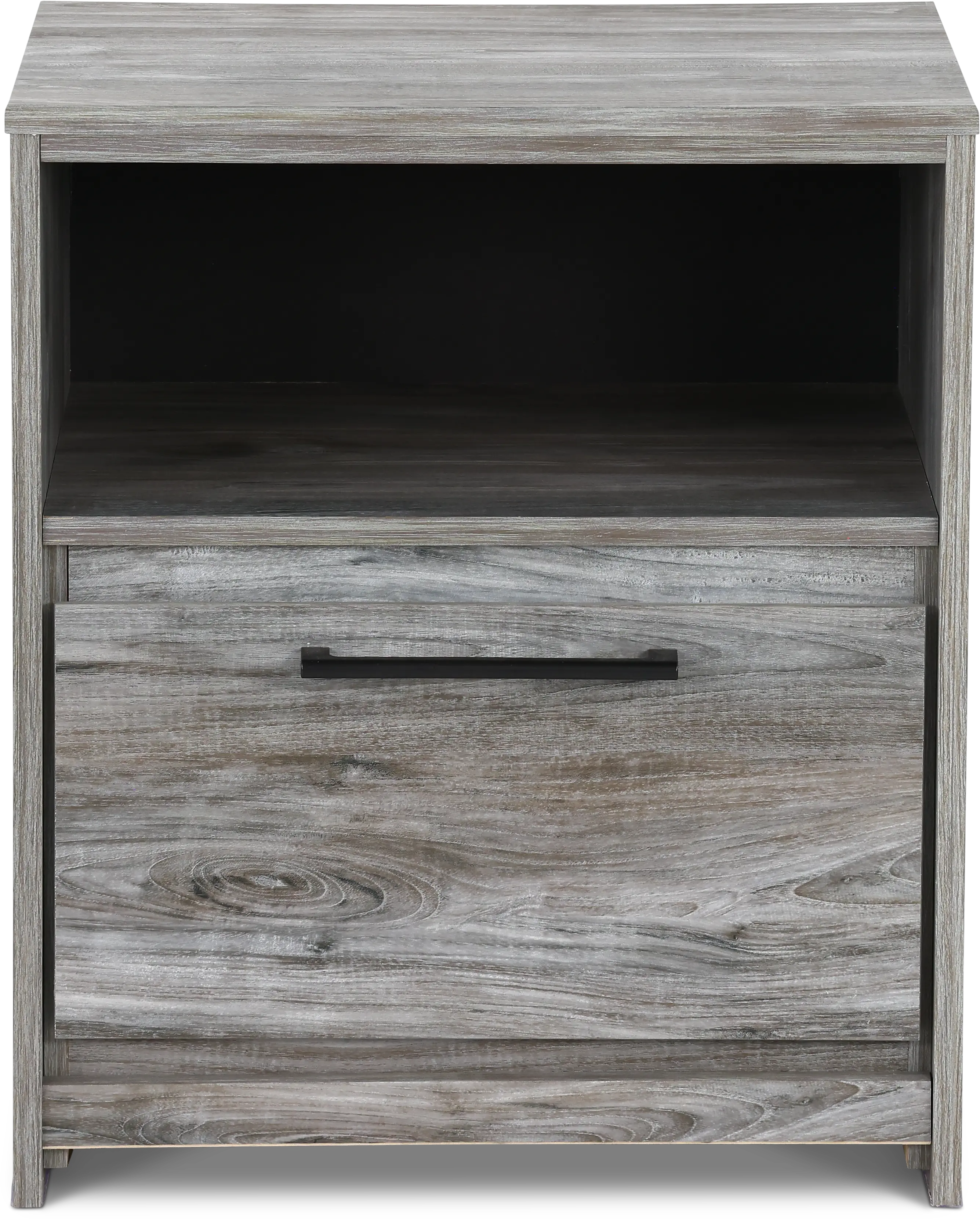 Twila Rustic Smoke Gray Nightstand-1