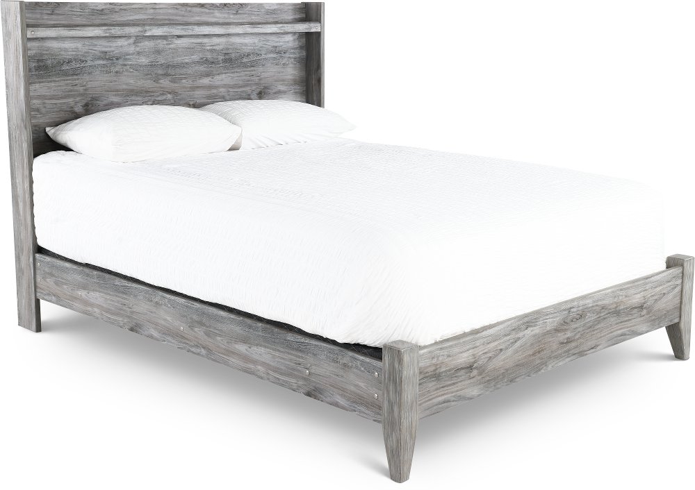 Twila Rustic Smoke Gray King Bed