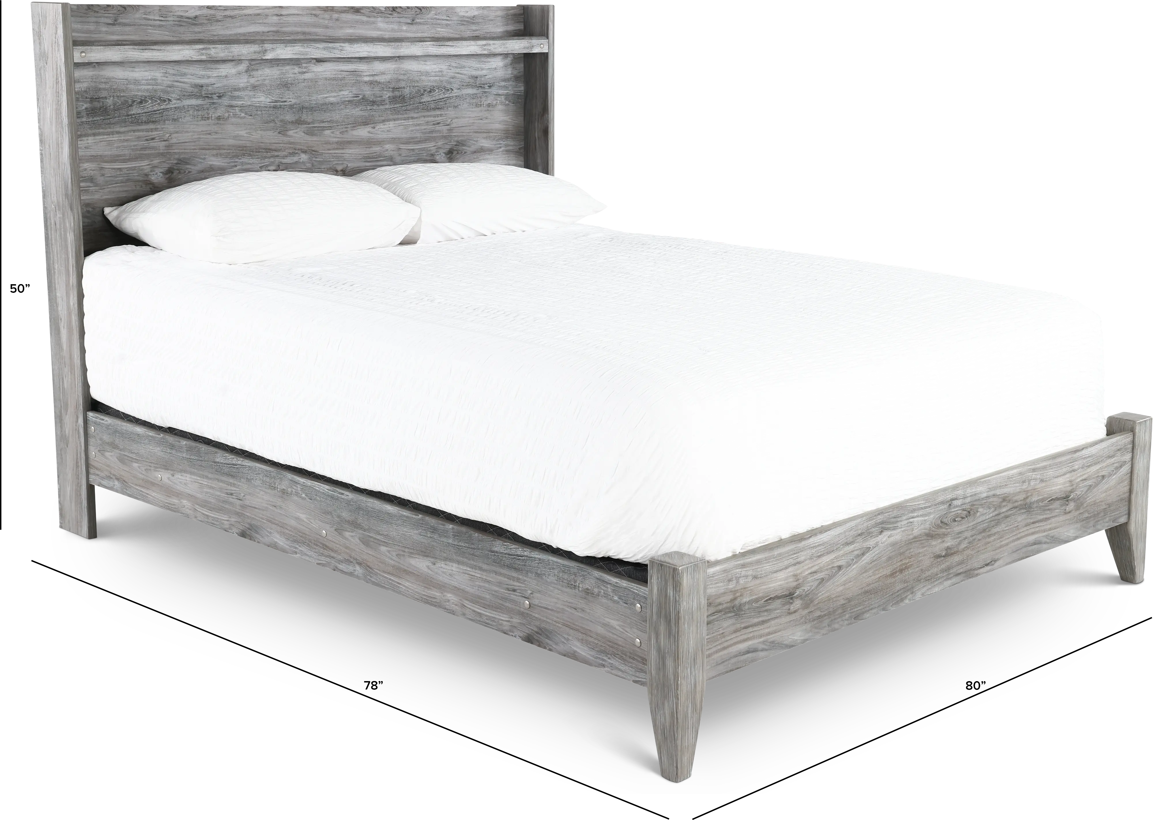 Twila Rustic Smoke Gray King Bed-3