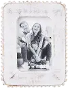 4x6 White Wood Beaded Picture Frame