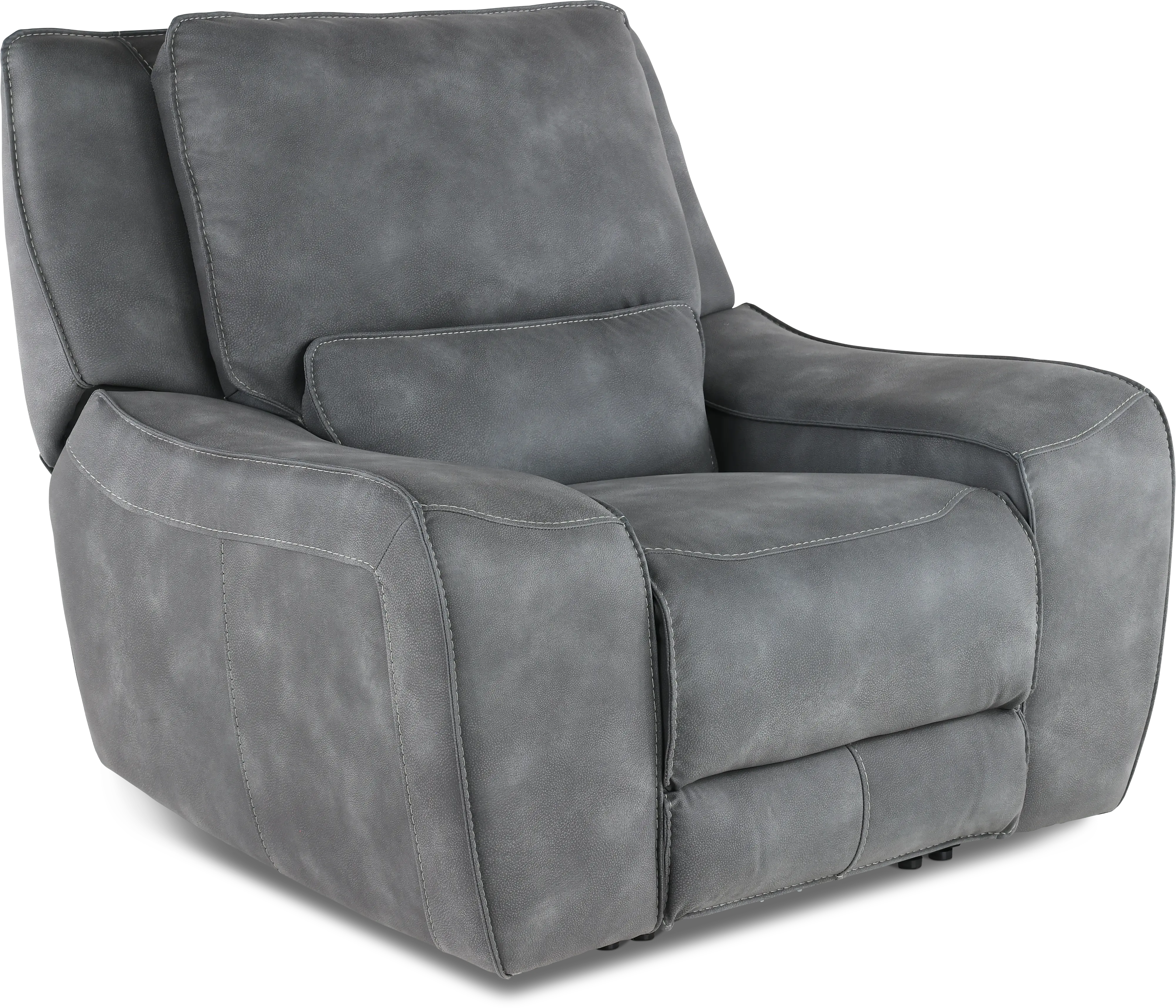 Sauvage Cobalt Power Recliner with Power Headrest-1