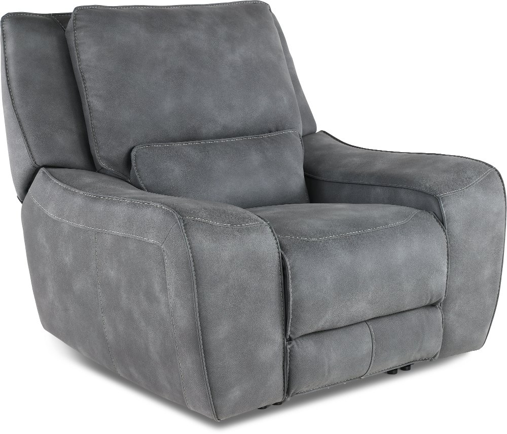 Sauvage Cobalt Power Recliner with Power Headrest