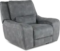 Sauvage Cobalt Power Recliner with Power Headrest