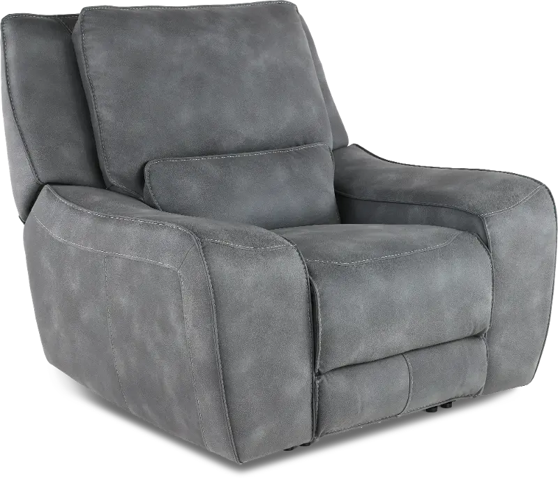 Sauvage Cobalt Power Recliner with Power Headrest