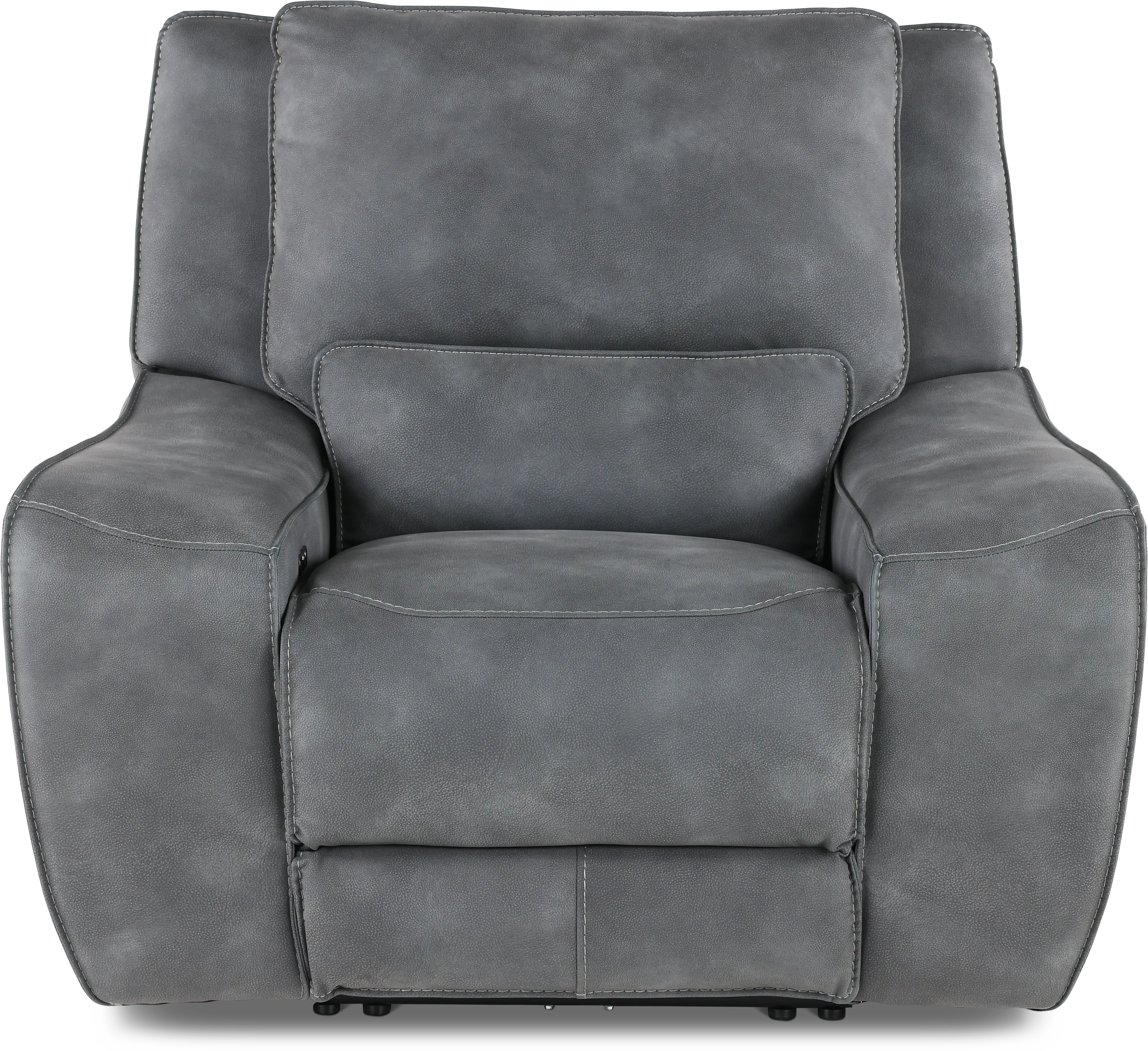 Sauvage Cobalt Power Recliner with Power Headrest-3