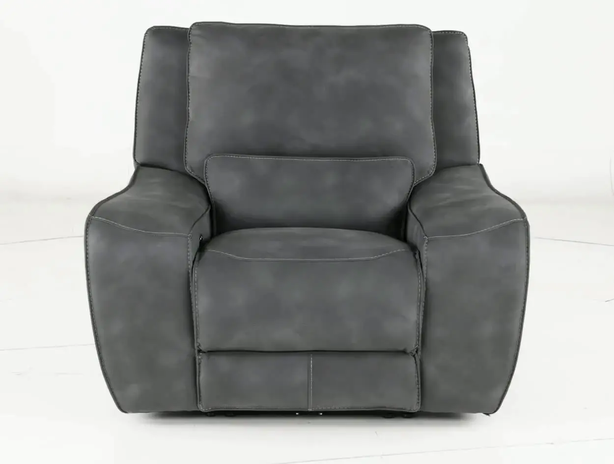 Sauvage Cobalt Power Recliner with Power Headrest-4