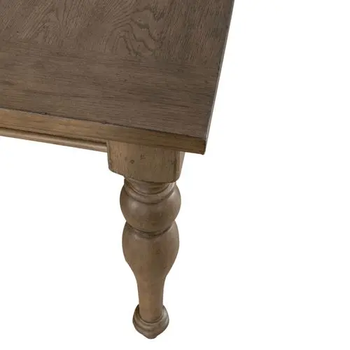 615-T4090 Americana Farmhouse Taupe Dining Room Table-2