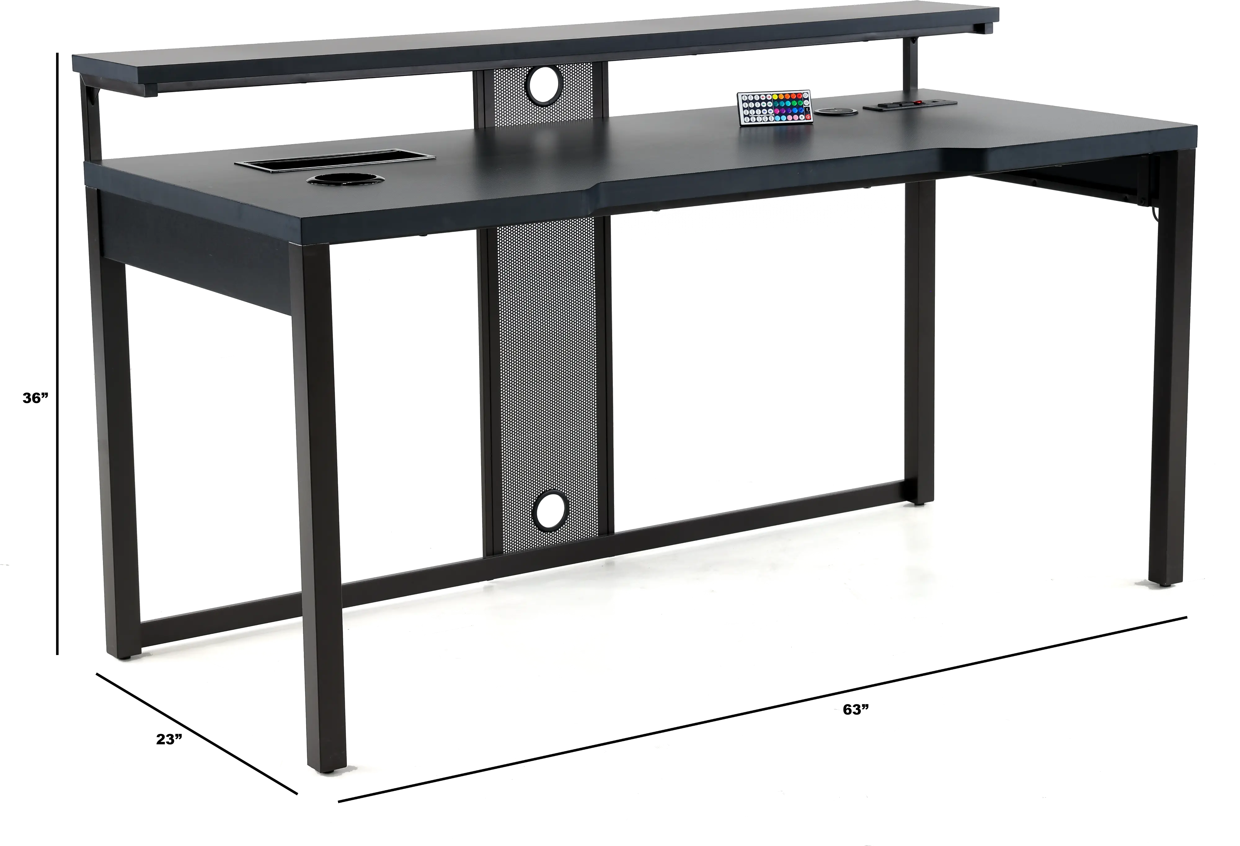 Adaptor 63  Black Gaming Desk-3