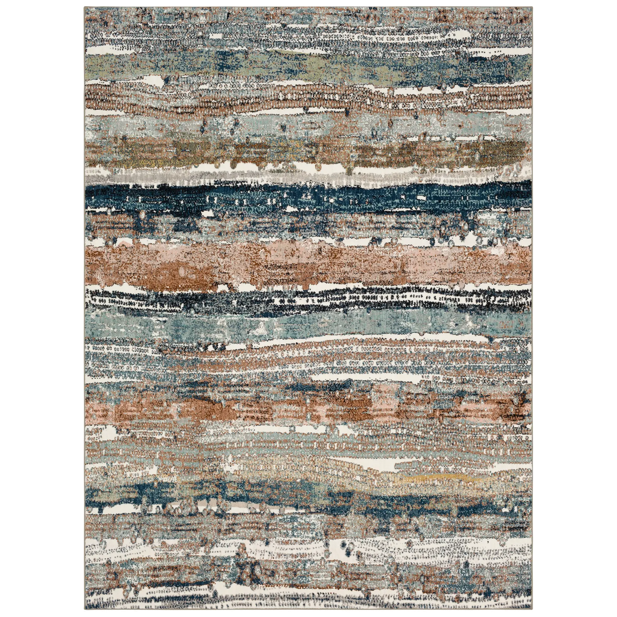 92204-60129/BLU-8X10 Epiphany 8 x 10 Blue Color Waves Area Rug-1