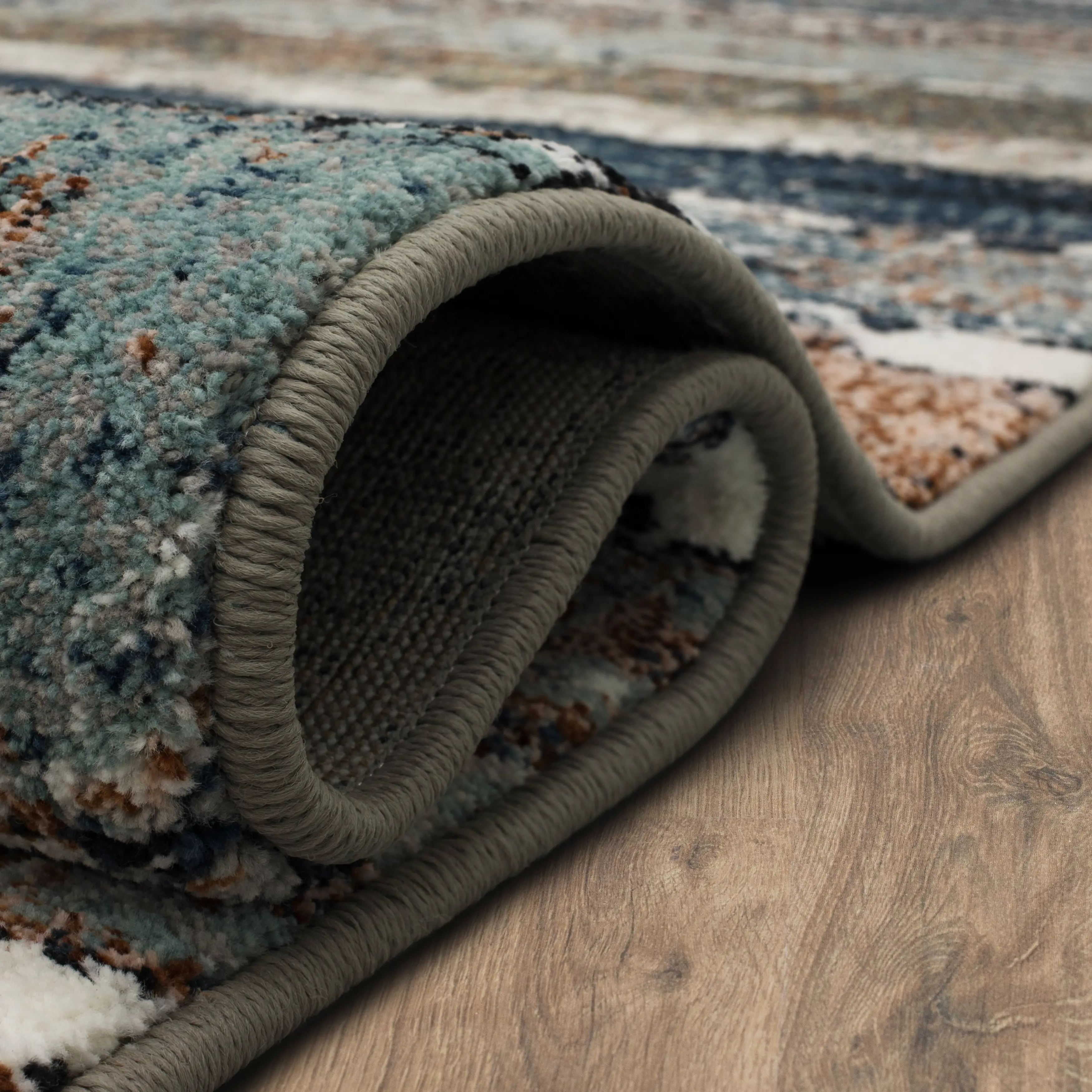 92204-60129/BLU-8X10 Epiphany 8 x 10 Blue Color Waves Area Rug-2