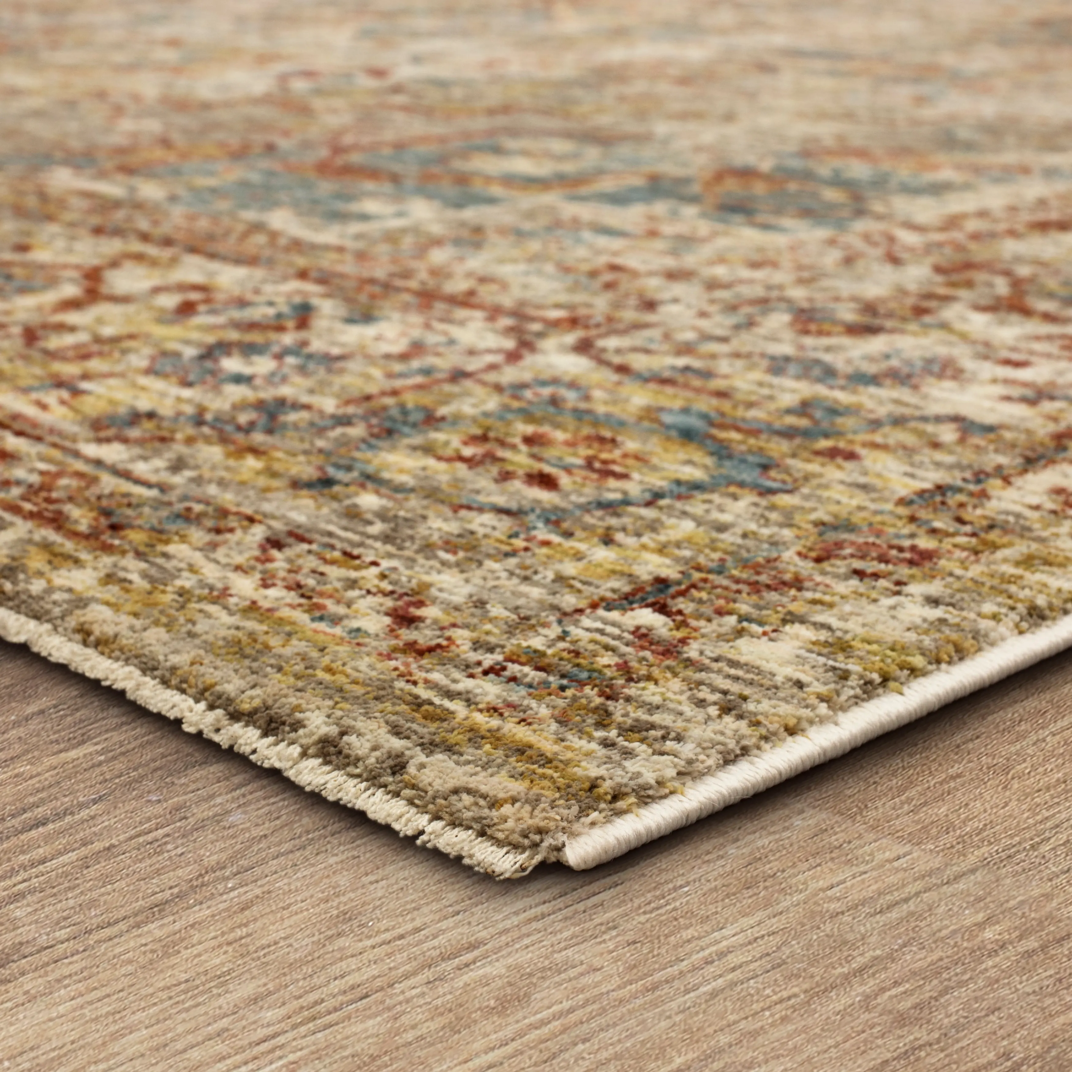 RG845-741/C-7.8X10.3 Marash 8 x 10 Ezine Gold and Cream Area Rug-2