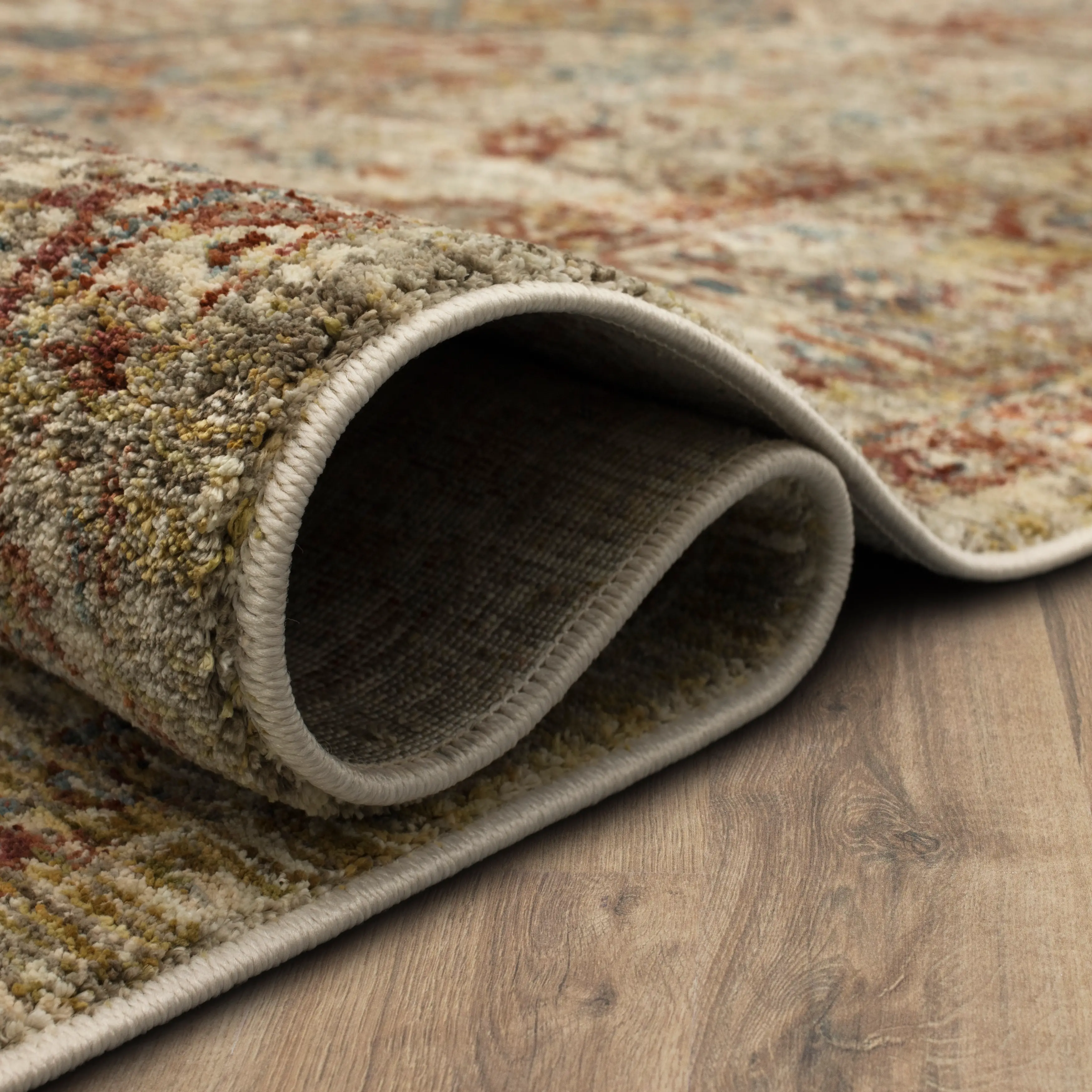 RG845-741/C-7.8X10.3 Marash 8 x 10 Ezine Gold and Cream Area Rug-5