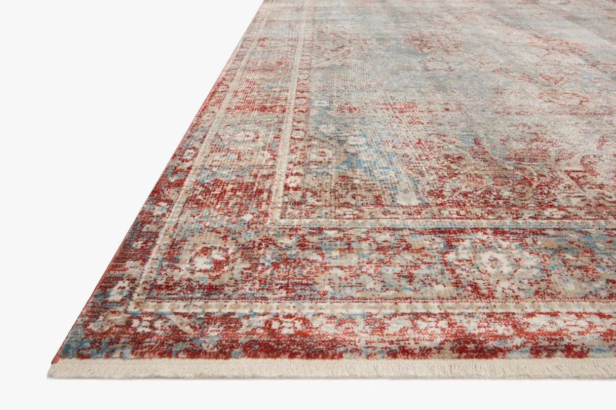 ELI-04MH/SKY-5.3X7.9 Elise 5 x 8 Sky Red Area Rug-2