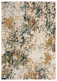 KM26MU8X10-MULT/KARM Karma 8 x 10 Contemporary Yellow Area Rug