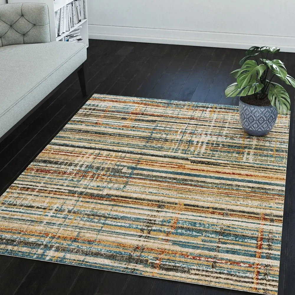 KM8MU8X10-MULT/KARMA Karma 8 x 10 Transitional Multicolor Area Rug-2