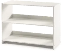 Bristol White Low Loft Bookcase