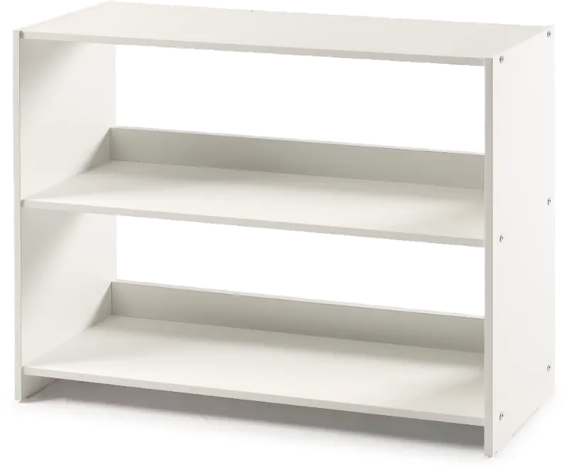 Bristol White Low Loft Bookcase