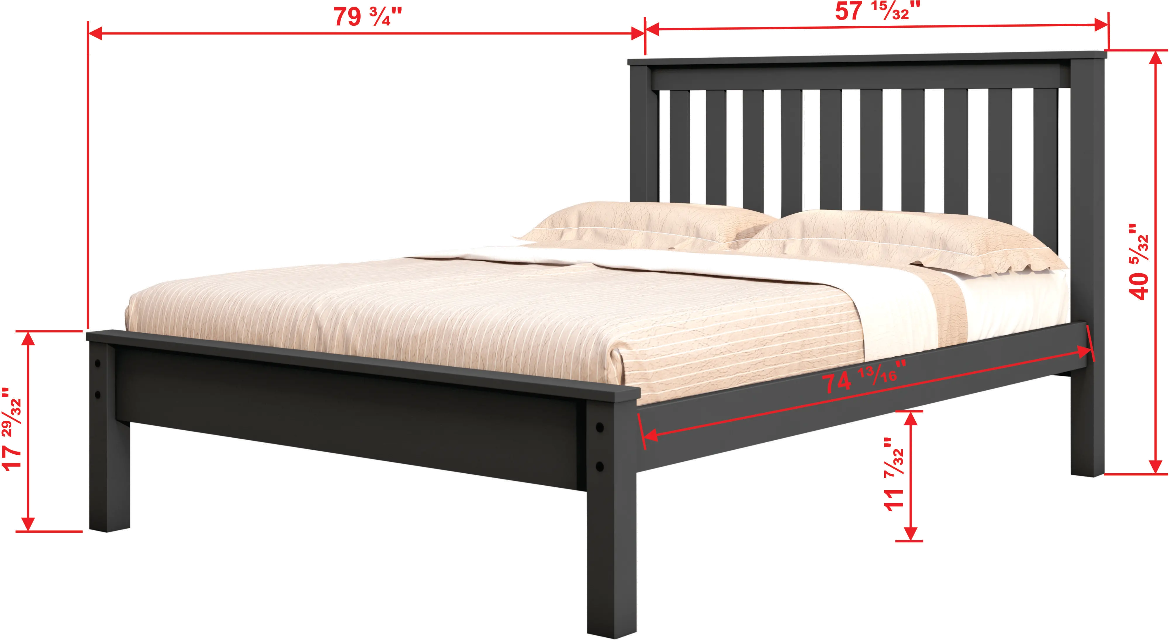 Carson Dark Gray Full Bed-3