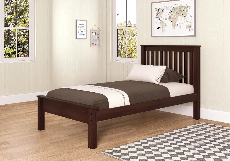 Carson Cappuccino Twin Bed