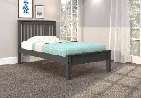 Carson Dark Gray Twin Bed