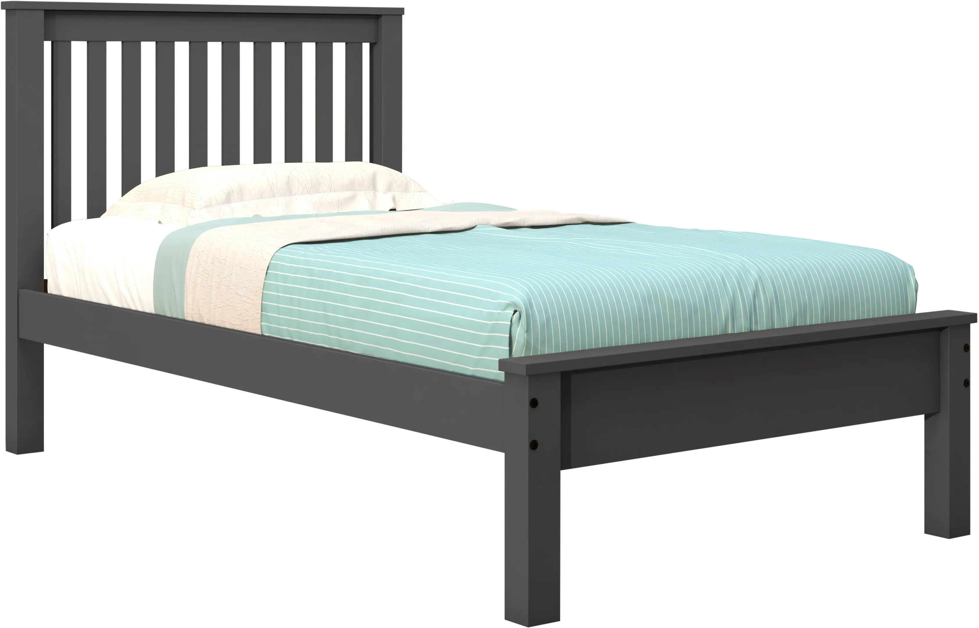 Carson Dark Gray Twin Bed-1