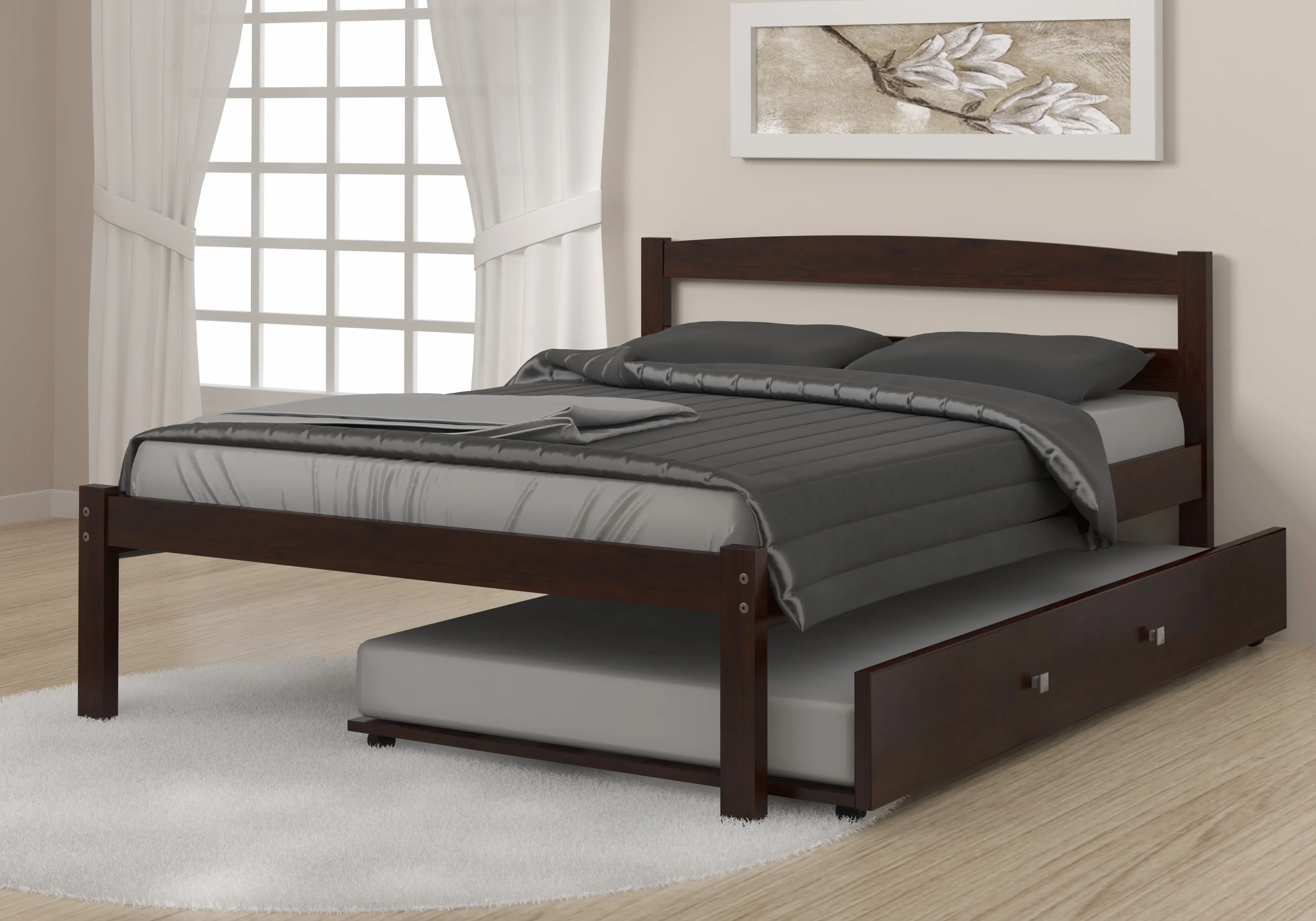 Sierra Dark Cappuccino Full Bed with Trundle-2
