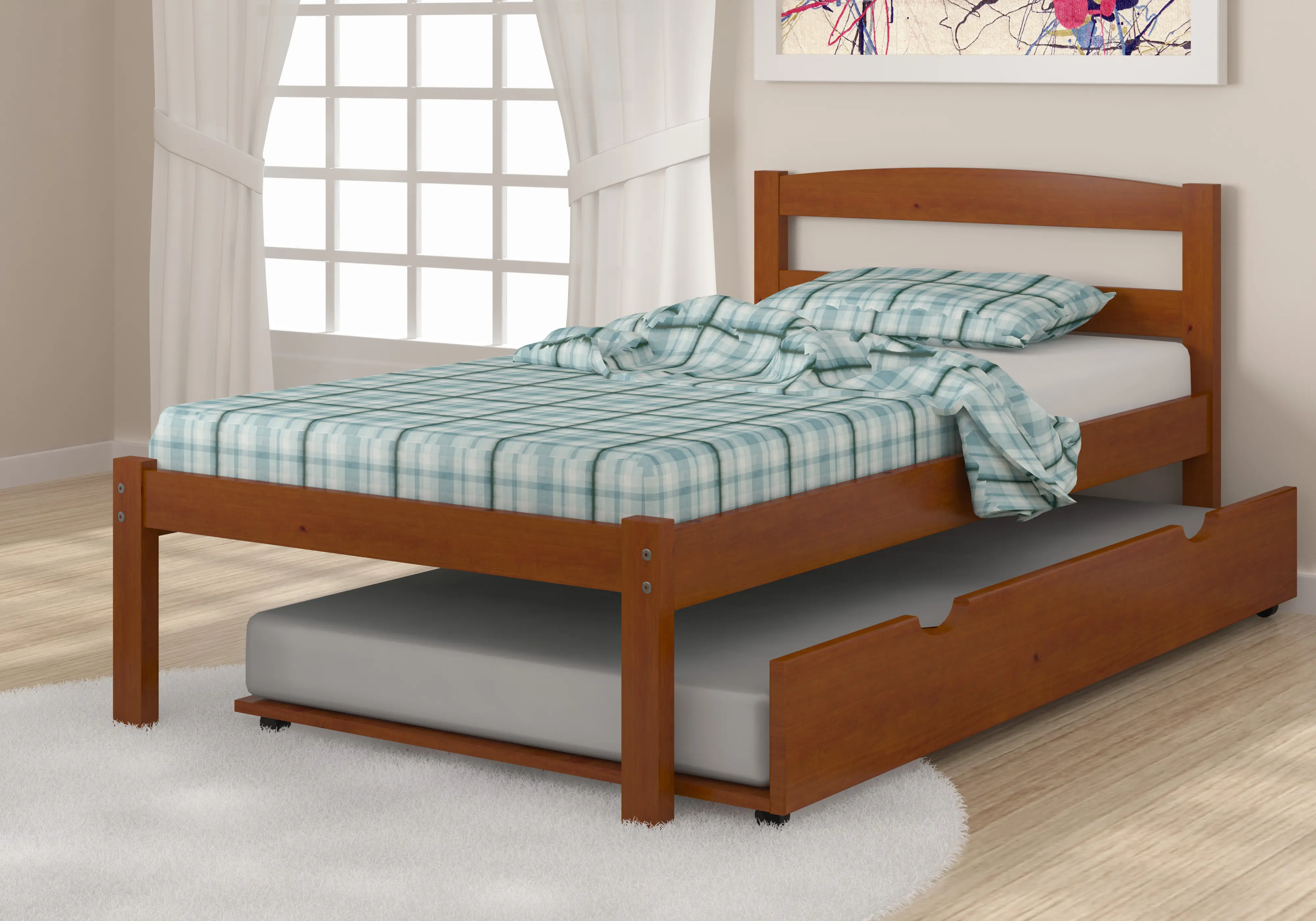 Sierra Light Espresso Twin Bed with Trundle-2