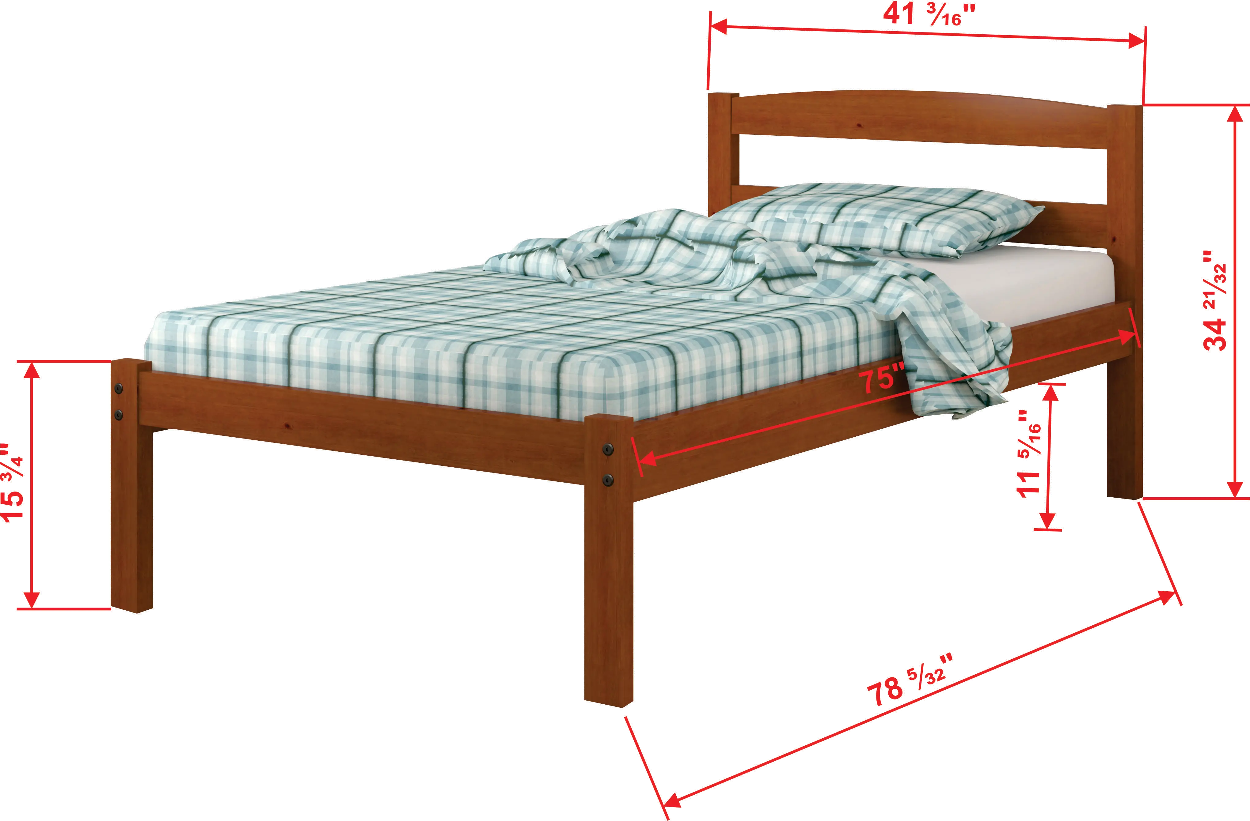 Sierra Light Espresso Twin Bed with Dual Underbed Drawers-1