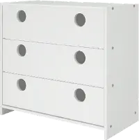 Boston White 3-Drawer Chest