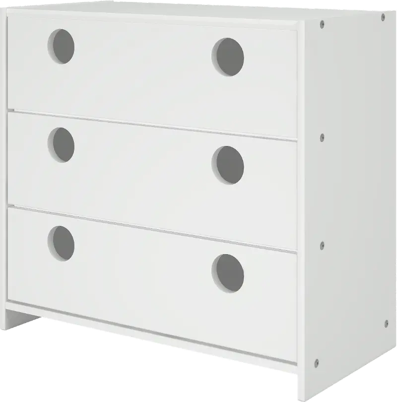 Boston White 3-Drawer Chest