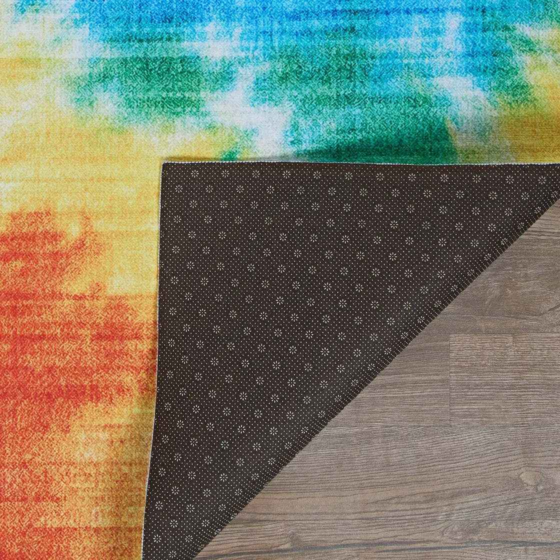 Rainbow 5 x 8 Multicolor Dancing Bears Area Rug-2