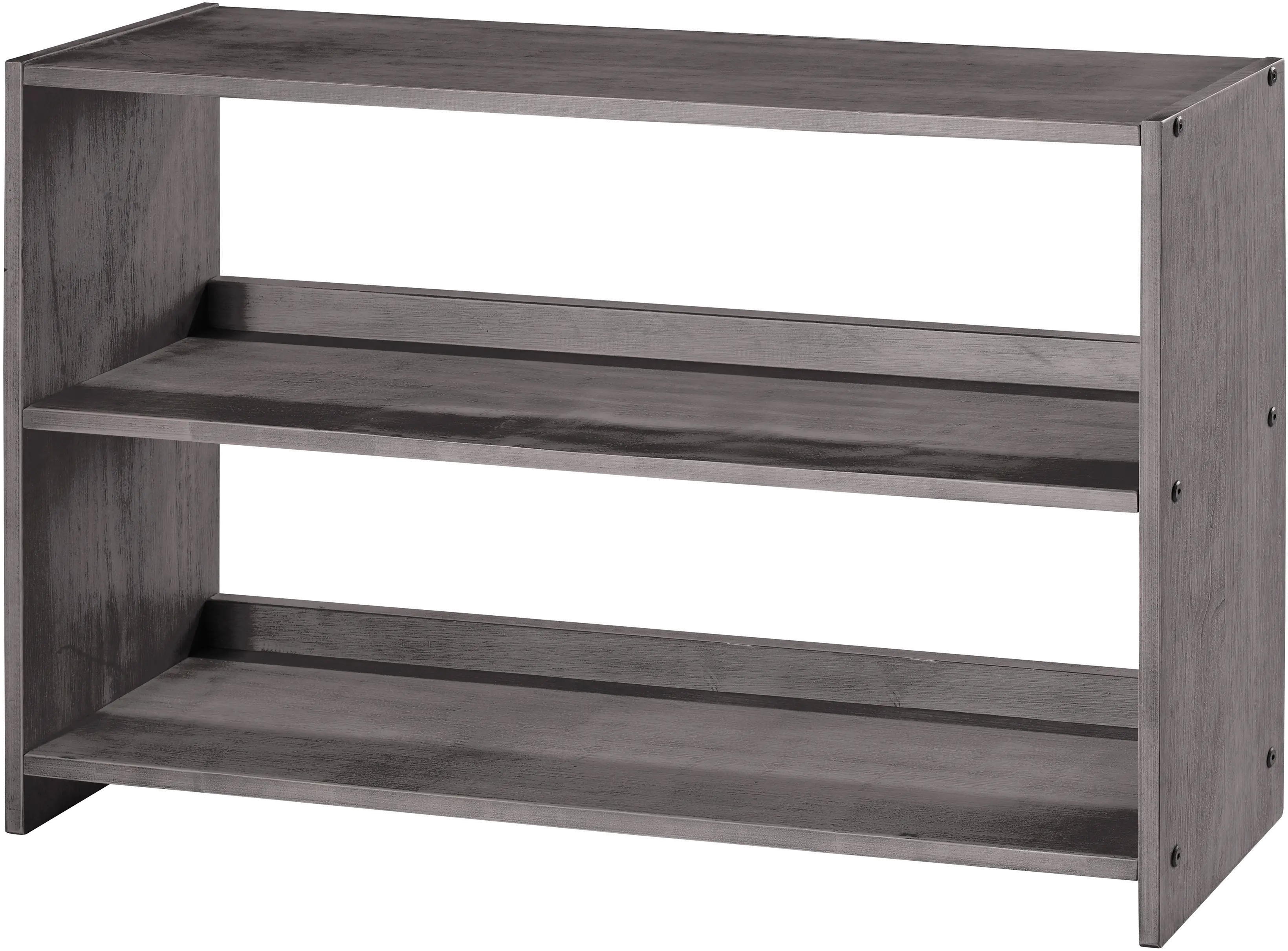 Louver Antique Gray Loft Bookcase-1