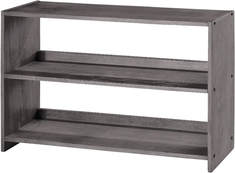 Louver Antique Gray Loft Bookcase