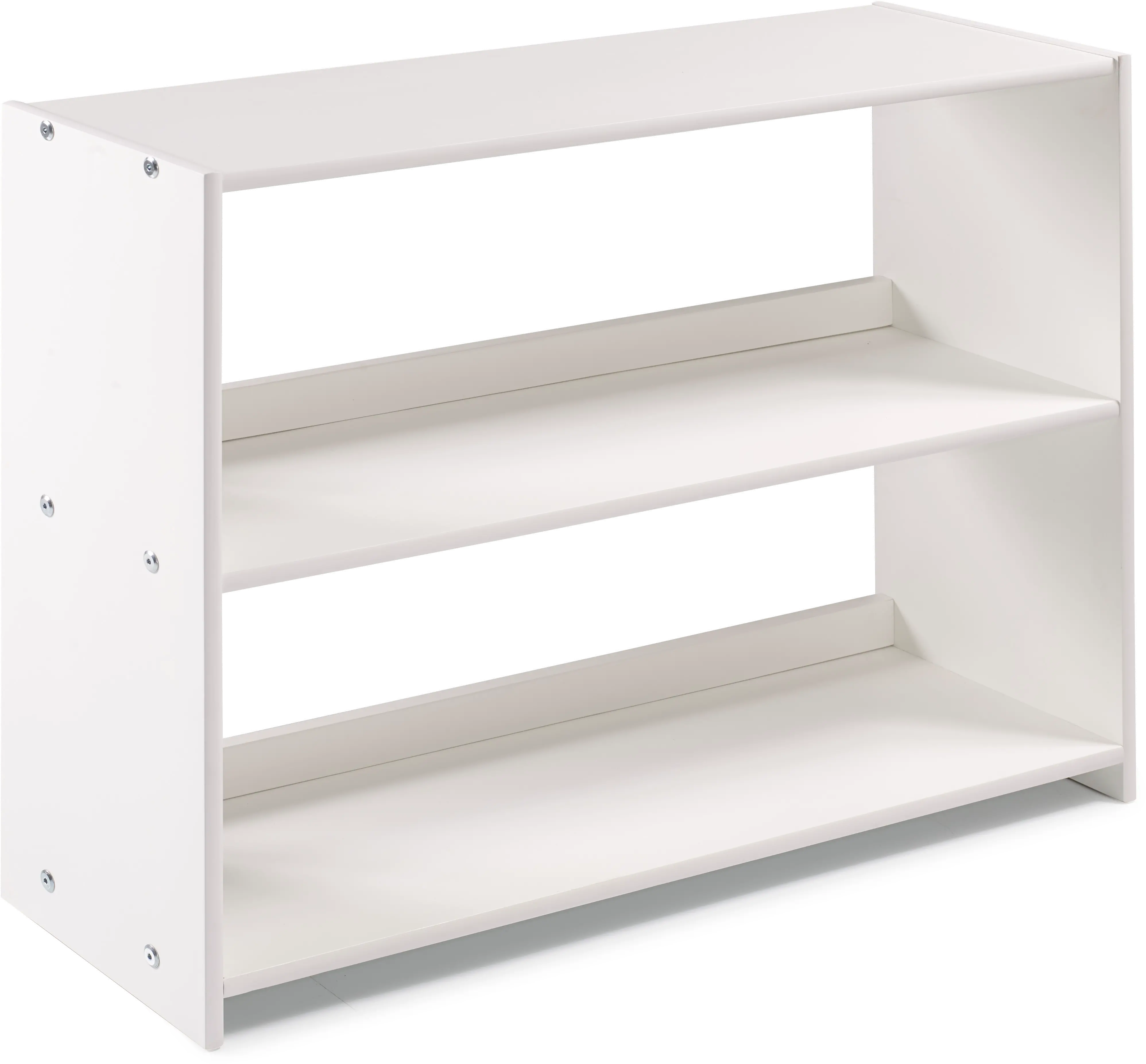 Louver White Loft Bookcase-1