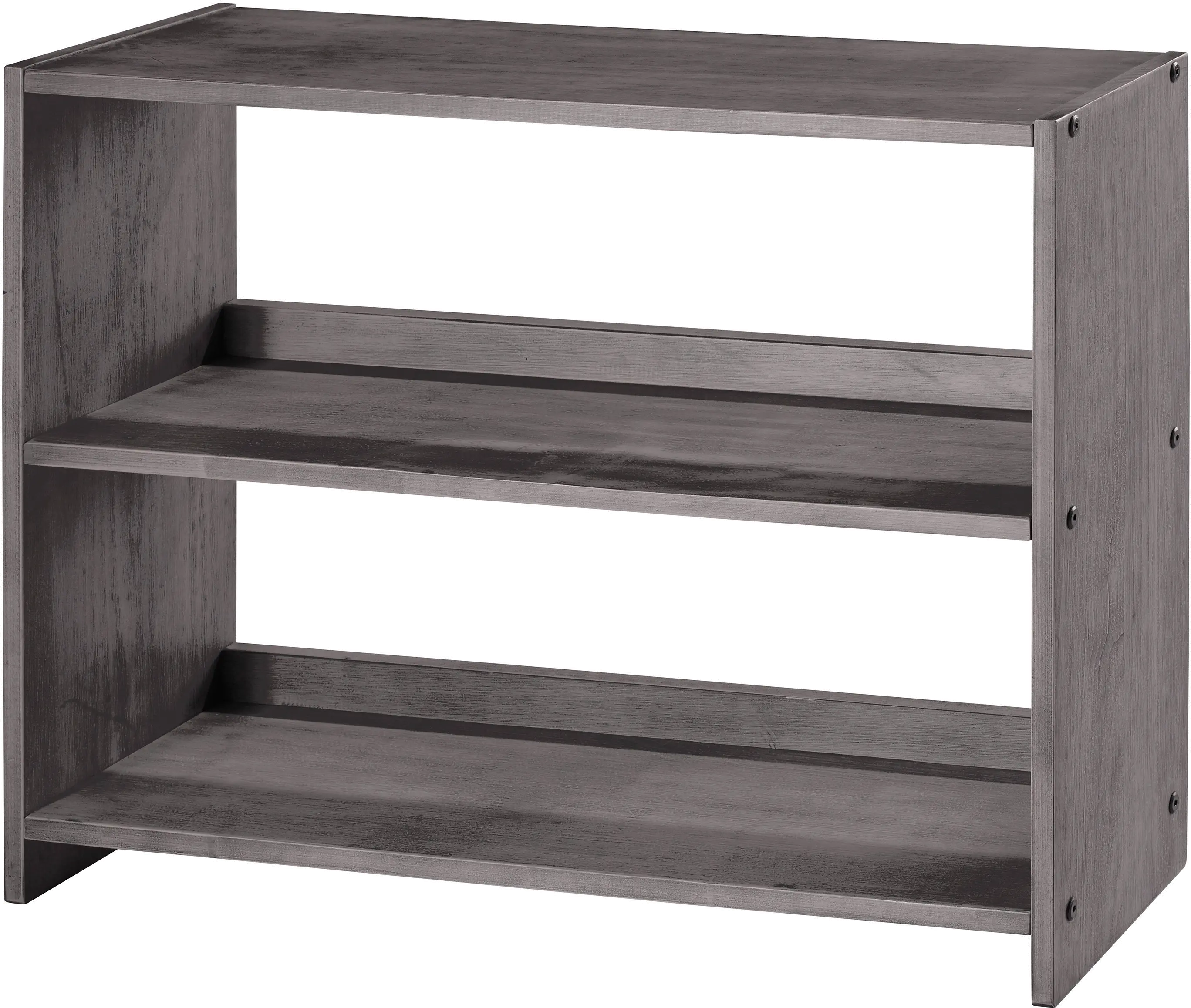 Louver Antique Gray Small Loft Bookcase-1