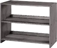 Louver Antique Gray Small Loft Bookcase
