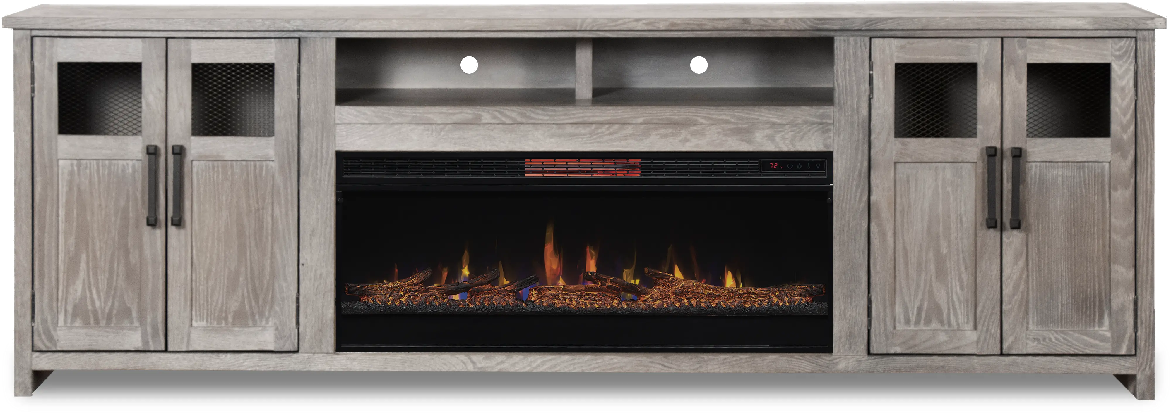 Maison Gray Fireplace TV Stand-1