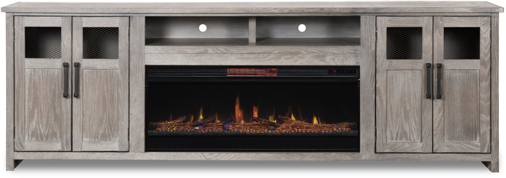 Maison Gray Fireplace TV Stand