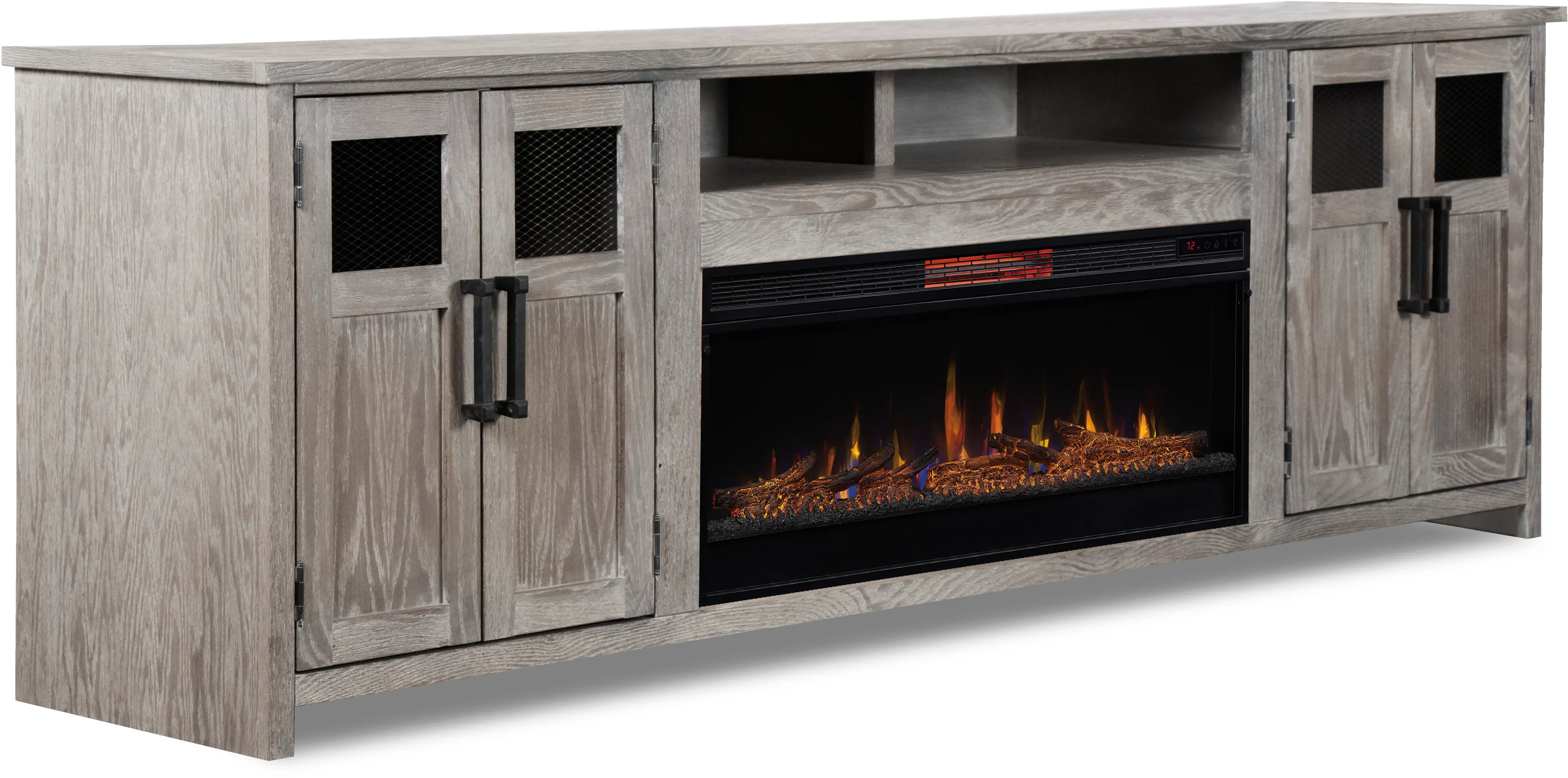 Maison Gray Fireplace TV Stand-2