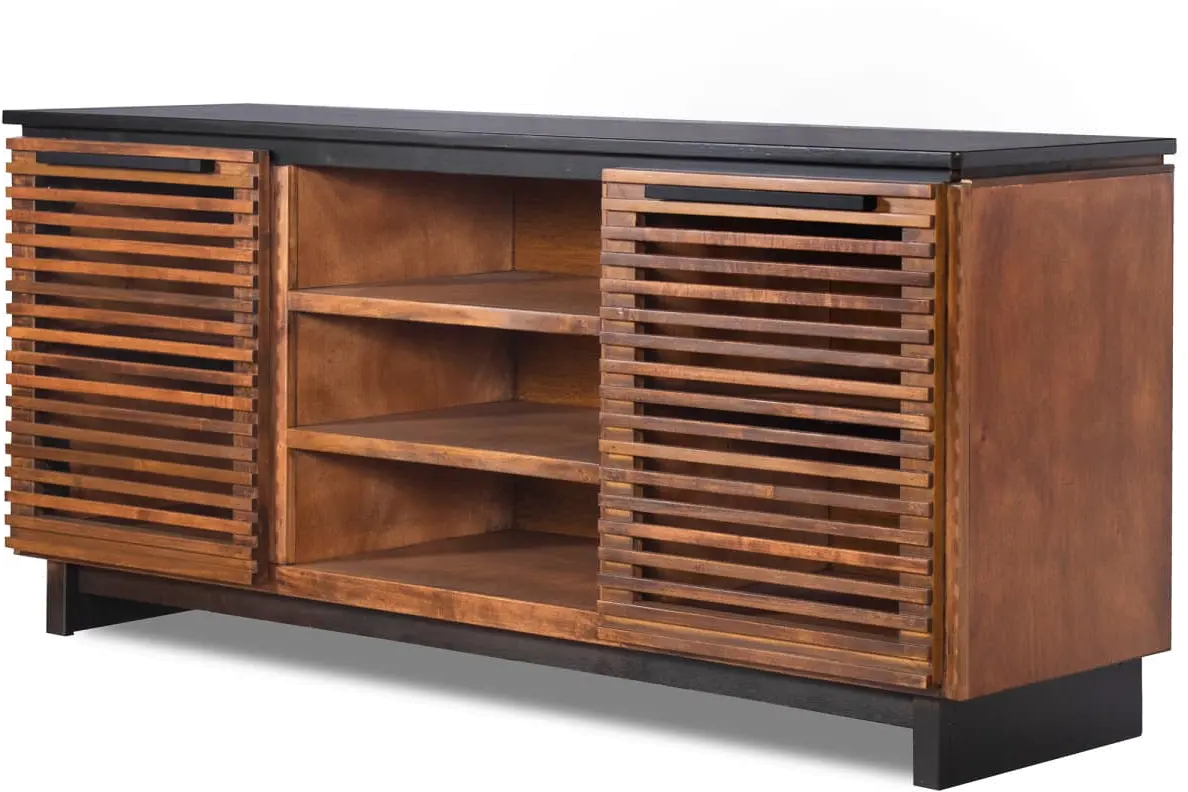 Graceland Brown and Black 63  TV Stand-2